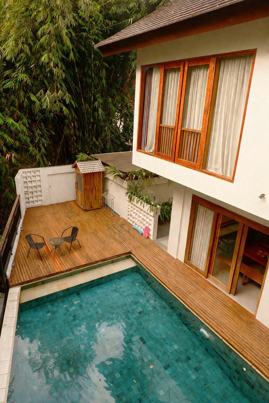 Private infinity pool Javabali Private Villa di Sleman, Yogyakarta